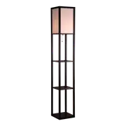 Shelf Floor Lamp - Shade Diffused Light Source with Open-Box Shelves