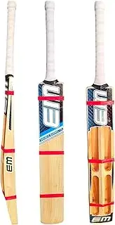 EM Tennis Cricket Bat Double Barrel 1.0 Kashmir Willow Cricket Tennis Bat Full Size