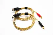 Western Electric RCA/XLR Interconnect Optional Ground Float 1950's Tinned Copper