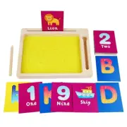 Kids Sand Tray Sketch Board Learning Letters&Numbers Tool for Early Childhood