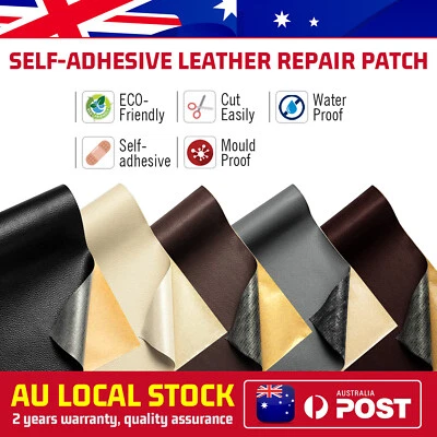 1-5PCS Self Adhesive Leather Repair Patch Couch Sofa Car Seat Renovation AU