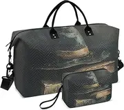 [YXYZRMY] Travel Duffel Bag Halloween Witch Hat Books Gym Bag Sports Tote Bag with Multiple Interior Pockets Shoulder Weekender Bag for Women Men with Toiletry Bag 20.5”x 7.9”x 13.8, Multi-Colored, one