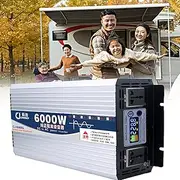 Car Inverter,5000w 12v/24v-220v,Intelligent Temperature Control Fan Cooling,Buzzer Reminding Device,Refrigerator,Air Conditioner,Freezer,Washing Machine,Microwave Oven,24V-220V-6000W