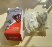 Double Shot Pudding PBT Keycaps NIB. Clear Caps with White Tops