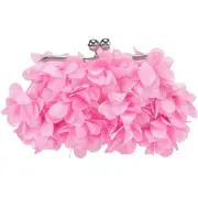 Clutch Evening Bags Floral Appliques Crossbody Bag For Women-Pink