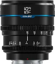 SIRUI Night Walker 55mm T1.2 S35 Cine Lens, Large Aperture Manual Focus Lens (X Mount, Black)