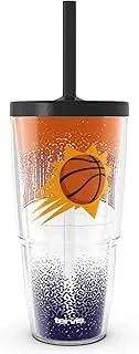 Tervis NBA Phoenix Suns - Defend Made in USA Double Walled Insulated Tumbler Travel Cup Keeps Drinks Cold & Hot, 24oz with Straw Lid, Classic
