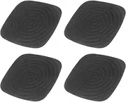 Washable Chicken Nesting Pads, 4Pcs Washable Nesting Box Pads for Chickens Fit Most Nesting Boxes, Reusable Nest Bedding for Chicken Coop Pet, Waterproof and Breathable, Protecting Eggs (Black)
