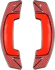Yurefax Shifter Paddle, for Land, for Rover, for Discovery, for Sport, for Range Rover, Velar, for Evoque 2021 2022 MHEV Car Steering Wheel Extension Stickers Car Paddle Shifter(Red)