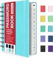 Forvencer Password Book with Individual Alphabetical Tabs, 4"x5.5" Small Passwor