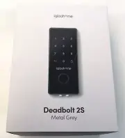 Igloohome Smart Electronic Deadbolt 2S, Metal Grey, Control Access with Pin Code