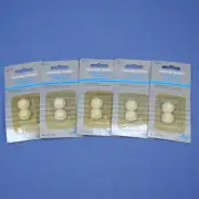 10 Leviton White Lock-Up Knobs for Securing Table Top Lamp Shade to Harp 12781