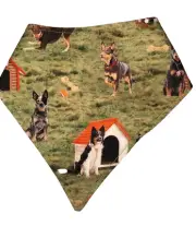 Working Farm Dogs Fabric Dribble Bandana Bib for Toddler Child Baby