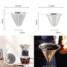 Coffee Filter Reusable Small And Light Stainless Steel Compact Cone Holder