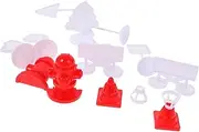 Totority Interactive Boys and Girls Traffic Toys 4 Sets Mini Road Sign Toys Traffic Block for Early Learning