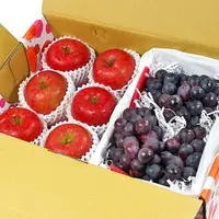 在飛比找樂天市場購物網優惠-【鮮果日誌】甜蜜禮讚葡萄禮盒(日本蜜蘋果6入+巨峰葡萄2.5