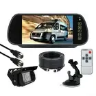 7" Monitor Windscreen Suction 4PIN Rear View Reversing Camera 12-24v Caravan RV