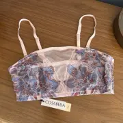Cosabella Paradiso Bandeau Bra Floral Lace Pink Lilly/Luzerne Romantic M