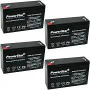 PowerStar AGM610 6V 10AH Battery Replacement for APC BACK-UPS BK575C - 4 Pack