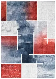 Lorien Red Ash Washable Rug