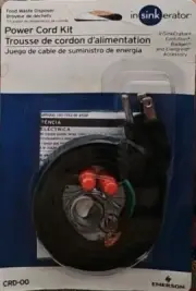 InSinkErator Power Cord Kit NIP CRD-00 Emerson Garbage Disposal Kitchen