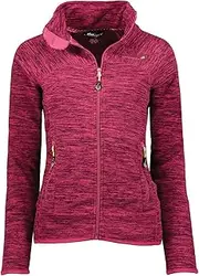 [Geographical Norway] Tyrell Lady - Fleece Fine Women Warm Fermetur Zip Jacket Autumn Winter Spring Warm Women - Long Sleeve Pullover Fur Soft Comfort Outdoor