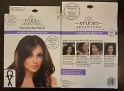 (2) Heatless 34” Satin Headband Hair Rollers w (4) Scrunchies Long Lasting Curls