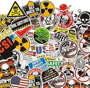 Outus 300 Pieces Hard Hat Stickers Funny Stickers for Tool Box Helmet Welding Construction Union Iron Lineman Oilfield Electrician, Make People Laugh at Work (Classic Style)
