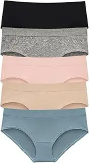 ThirdLove Form Seamless Hipster Panties for Women, Breathable, Low Rise Panty Set, Women's Lingerie, 5 Underwear Pack