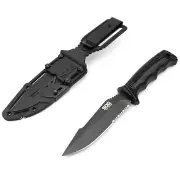 SOG Seal Strike 4.9 Inch Fixed Blade Tactical Knife w/Deluxe Nylon Sheath Black