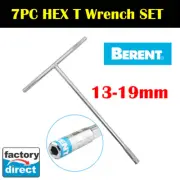 7PC T Bar 13-19mm Handle Chrome Vanadium CRV Socket Wrench Set Auto Repair Tool