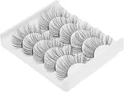 NOLITOY 5 Pairs Natural 3d False Lashes for Women Soft Fluffy Realistic Makeup Lashes