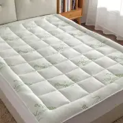 Mattress Pad King Size, Cooling Mattress Protector Pillow Top Cover Pad with ...