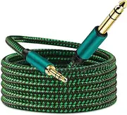 3.5mm to 6.35mm Cable 3.5mm (1/8 inch) Male TRS to 6.35mm (1/4 inch) Male TS Gold-Plated Connector Audio Stereo HiFi Nylond Braid Cable with Aluminium Alloy Housing (5m)