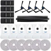 Accessory Set ，Compatible for Ecovacs，Compatible for Deebot， X2 Omni Replacement Parts Main Brush, Side Brushes, Filters, Mops, Dust Bags