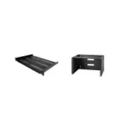 StarTech.com 1U Server Rack Shelf + 6U Wall Mount Network Rack 12" Depth