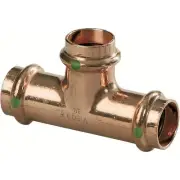 Viega 94772 ProPress 2 x 2 x 1 Copper Press Tee Smart Connect Zero Lead;