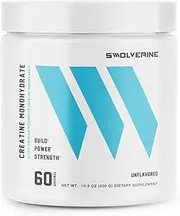 Creatine Monohydrate | Micronized Creatine Monohydrate Powder, Build Power, Strength, and Performance (Unflavored, 60 Servings)