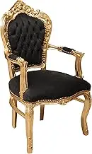 W60XDP60XH107 cm Sized Louis XIV French Style Solid Beech Wood Made Armchair