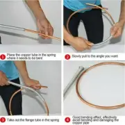 5 Pcs Spring Tube Bender Tubing Steel AC Refrigerant Tool Pipe Bending Set T1T9