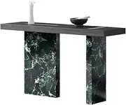 Entryway Console Tables Wood Entryway Table, Console Table for Hallway, Modern Narrow Sofa Accent Table for Entrance, Living Room, Foyer Entrance Tables(Green,Small)