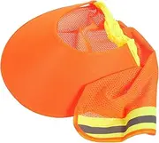 Yardenfun Sturdy Hard Hat Shade Full Brim Sun Visor Mesh Neck Shade for Men Outdoor Safety Helmet