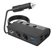 Qc3.0 One Drag Three Car Cigarette Lighter 180W High Power Car Charger