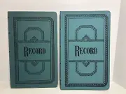 Vintage BOORUM & PEASE 66 R Accounting Record Book Journal Rule 150 Pages Each