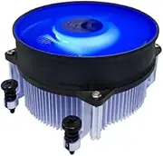 HIGH POWER BlueAM4 Blue LED Light CPU Air Cooler with Aluminum Heatsink & 95mm PWM Cooling Fan for AMD Ryzen 5,7,9 Processor/Socket AM4 / AM5 PC Motherboard