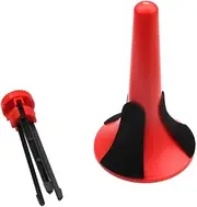 Red Portable Trumpet Stand Tripod Music Holder With Detachable Foldable Legs