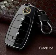 Luxury Refillable Windproof Lighter–Car Key Design & Keychain - BENZ Black Ice