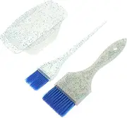 SHERCHPRY 1Set Hair Dye Color Brush and Mixing Bowl Set Essential Hair Coloring Accessories for Use Includes Tint Brushes for Even Application for Salon and Personal Hair