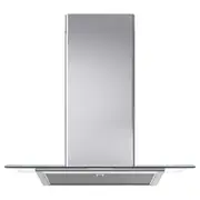 BALANSERAD wall mounted extractor hood, stainless steel/glass, 80 cm