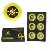 6 X Anti Radiation Quantum Shield EMF Protection Neutraliser Chip Stickers Box